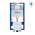 TOTO CWT449249CMFG#WH Sp Wall-Hung Square-Shape Toilet And Duofit In-Wall 1.28 And 0.9 Gpf Dual-Flush Tank System With Copper Supply- Cwt449249Cmfg#Wh - White Matte