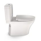 TOTO MS446124CEMFGN#11 Aquia Iv Two-Piece Elongated Dual Flush 1.28 And 0.9 Gpf Universal Height Toilet With Cefiontect - Colonial White