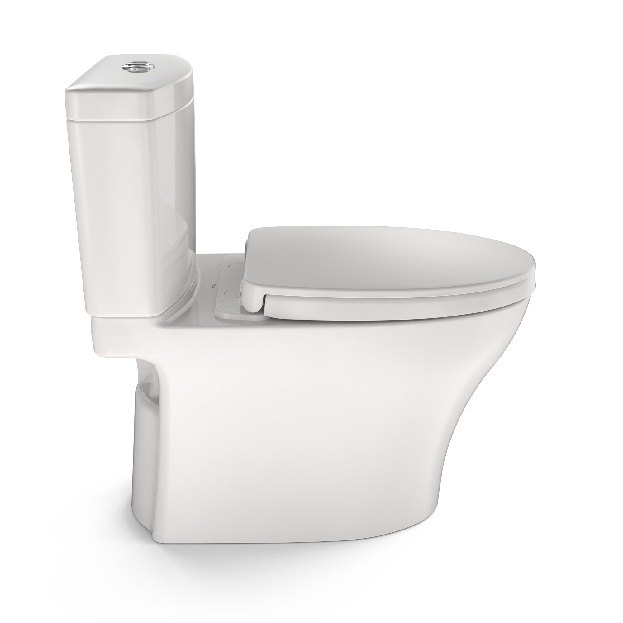 TOTO MS446124CEMFGN#11 Aquia Iv Two-Piece Elongated Dual Flush 1.28 And 0.9 Gpf Universal Height Toilet With Cefiontect - Colonial White