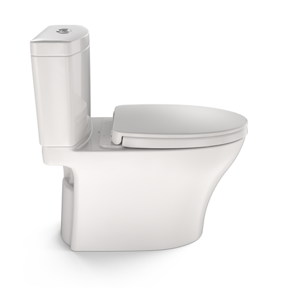 TOTO MS446124CEMGN#11 Aquia Iv Washlet+ Two-Piece Elongated Dual Flush 1.28 And 0.9 Gpf Toilet With Cefiontect - Colonial White