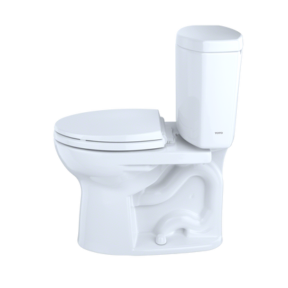 TOTO CST453CEFG#01 Drake Ii Two-Piece Round 1.28 Gpf Universal Height Toilet With Cefiontect - Cotton White
