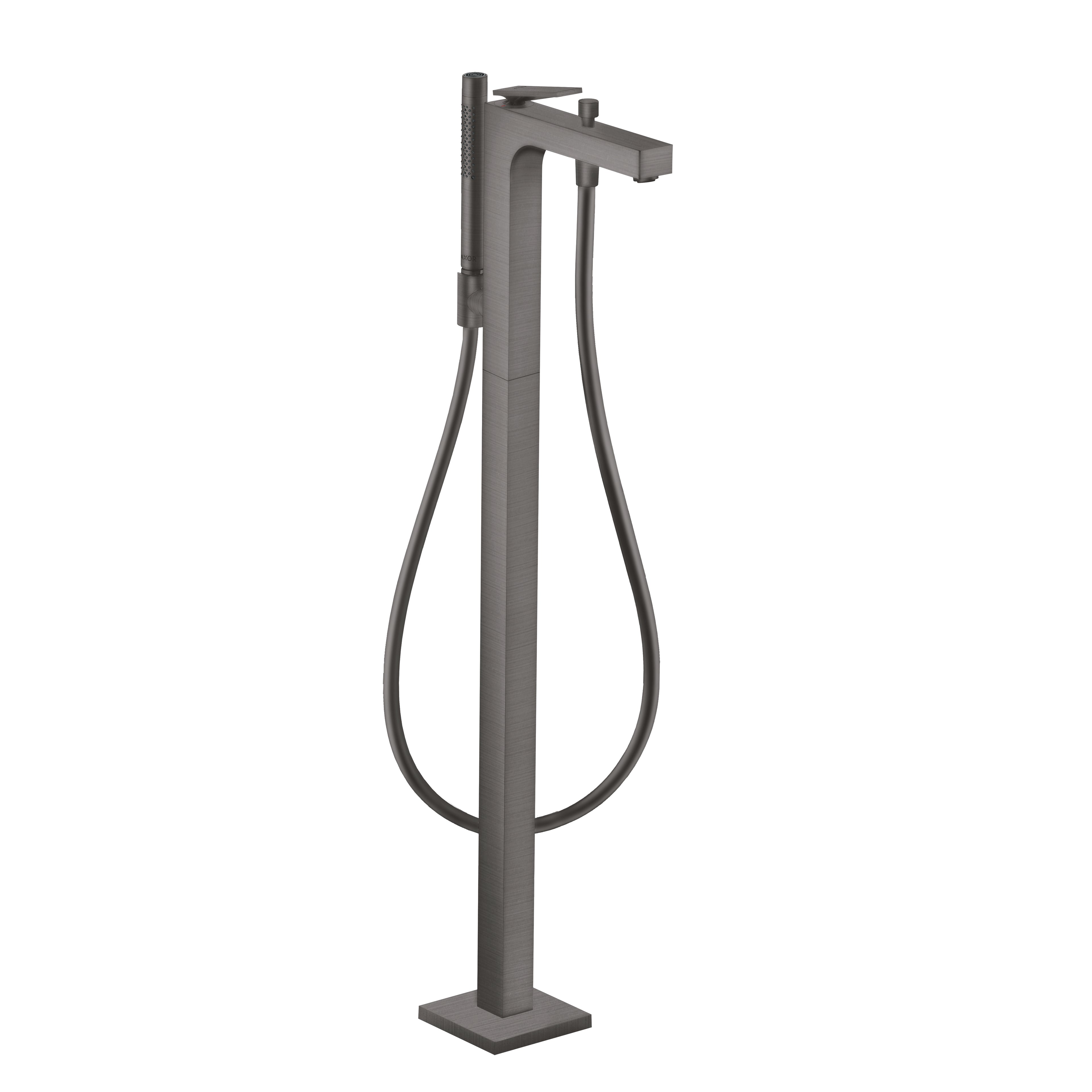 AXOR 39440341 Citterio Freestanding Tub Filler Trim with 1.75 GPM Handshower - Brushed Black Chrome