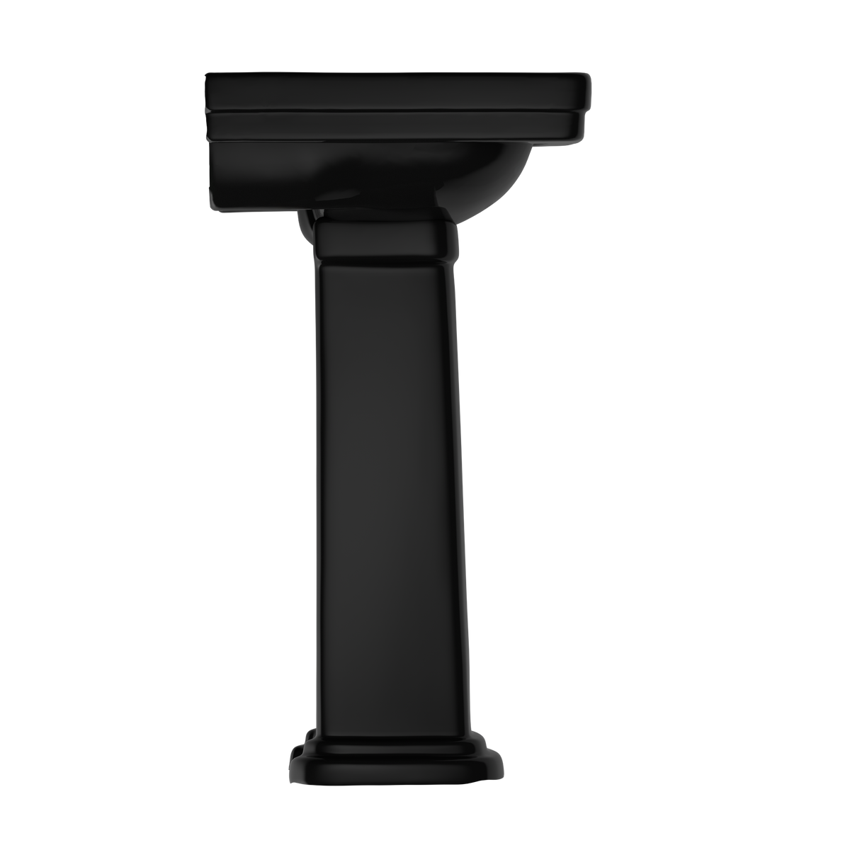 TOTO LPT532N#51 Promenade 24" X 19-1/4" Rectangular Pedestal Bathroom Sink For Single Hole Faucets - Ebony