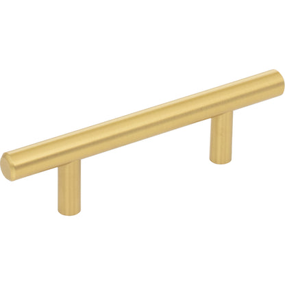 ELEMENTS 136BG Naples 3" Center-to-Center Bar Pull - Brushed Gold