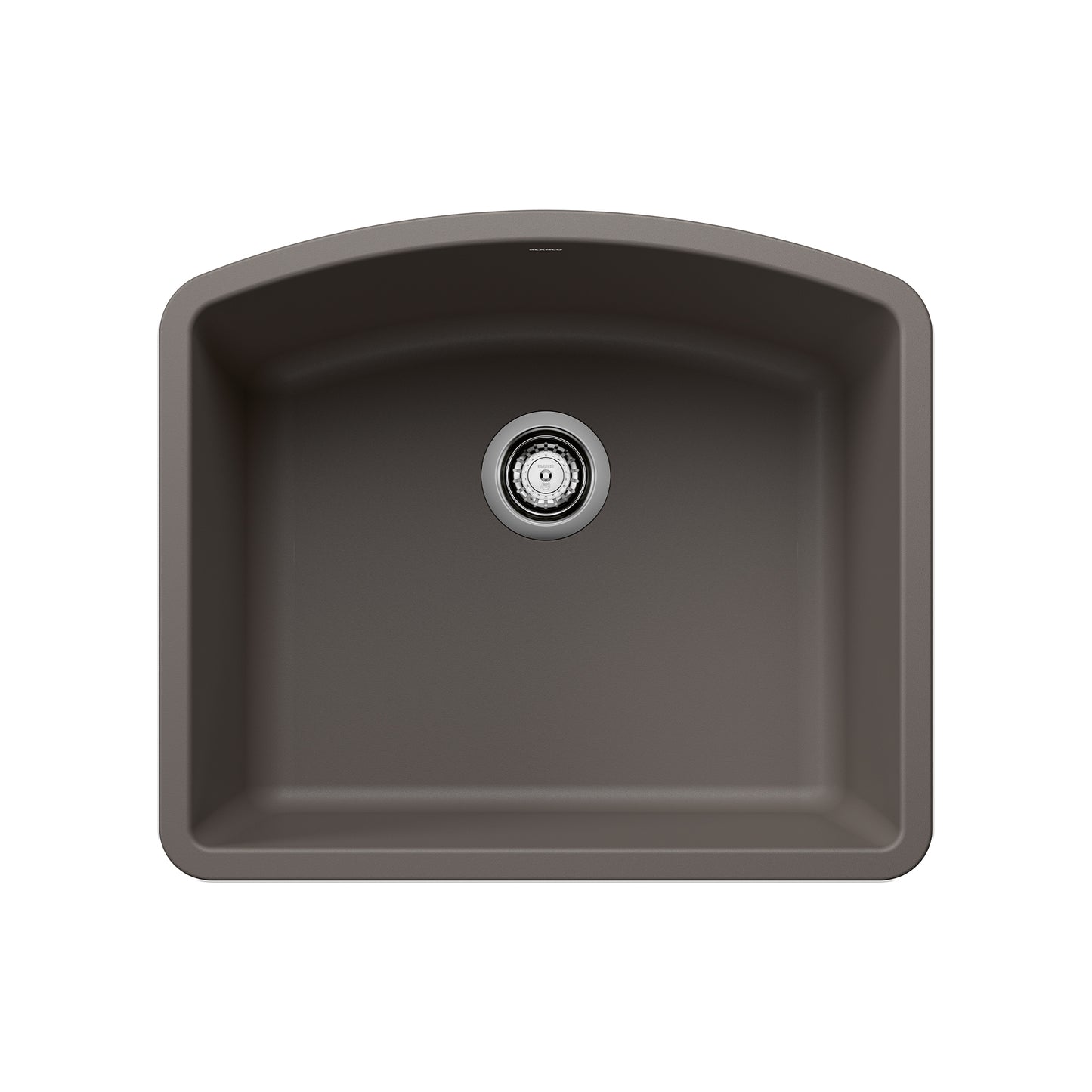 BLANCO 443098 Diamond Diamond SILGRANIT 24" Single Bowl Undermount Kitchen Sink - Volcano Gray in Volcano Gray