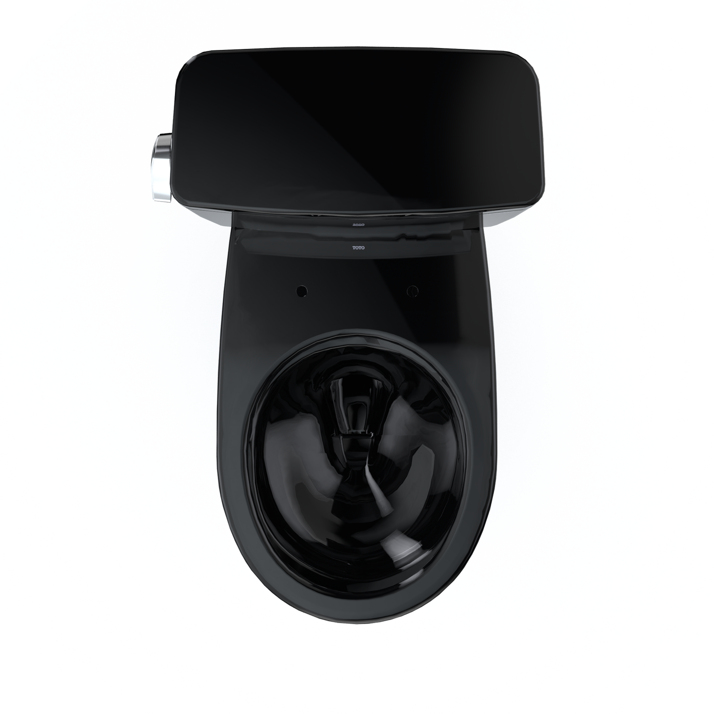 TOTO CST775CSF#51 Drake Two-Piece Round 1.6 Gpf Universal Height Tornado Flush Toilet - Ebony