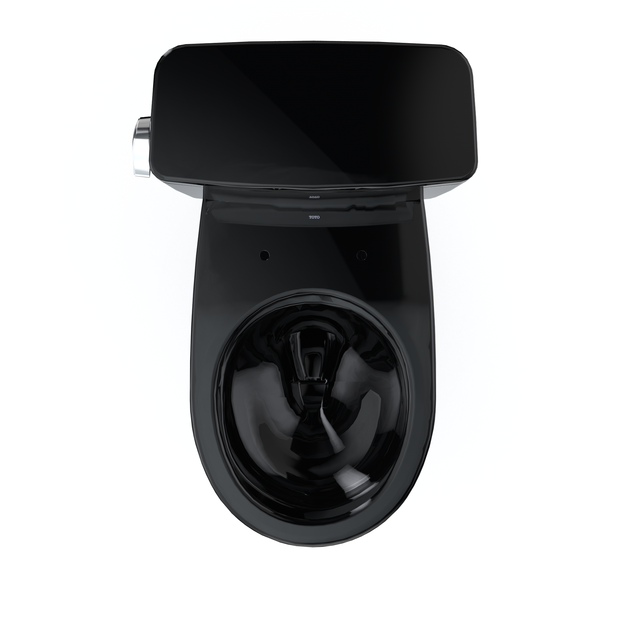 TOTO CST775CSF#51 Drake Two-Piece Round 1.6 Gpf Universal Height Tornado Flush Toilet - Ebony