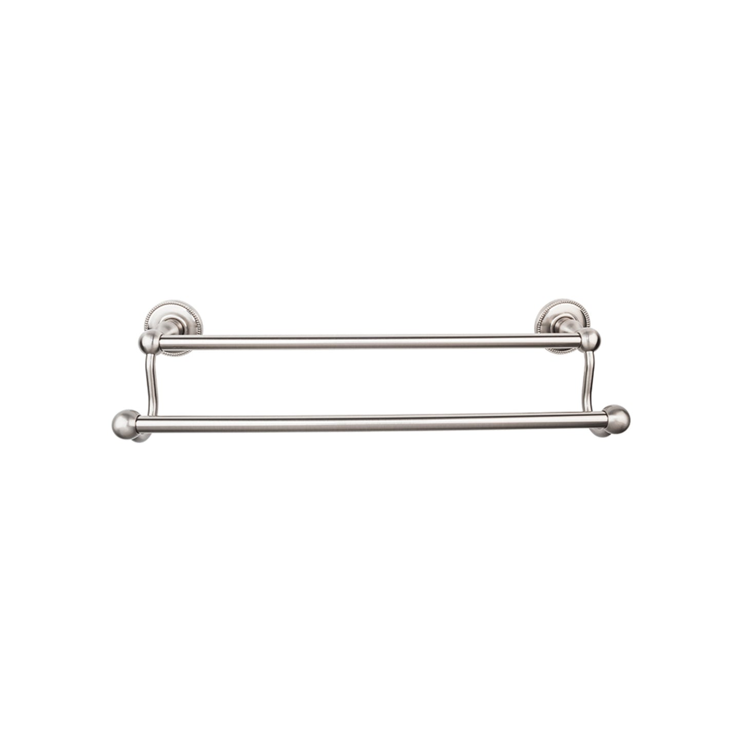 TOP KNOBS ED9BSNA TOP BATH (R) Edwardian Bath Double 26 1/2" Wall Mounted Towel Bar - Brushed Satin Nickel