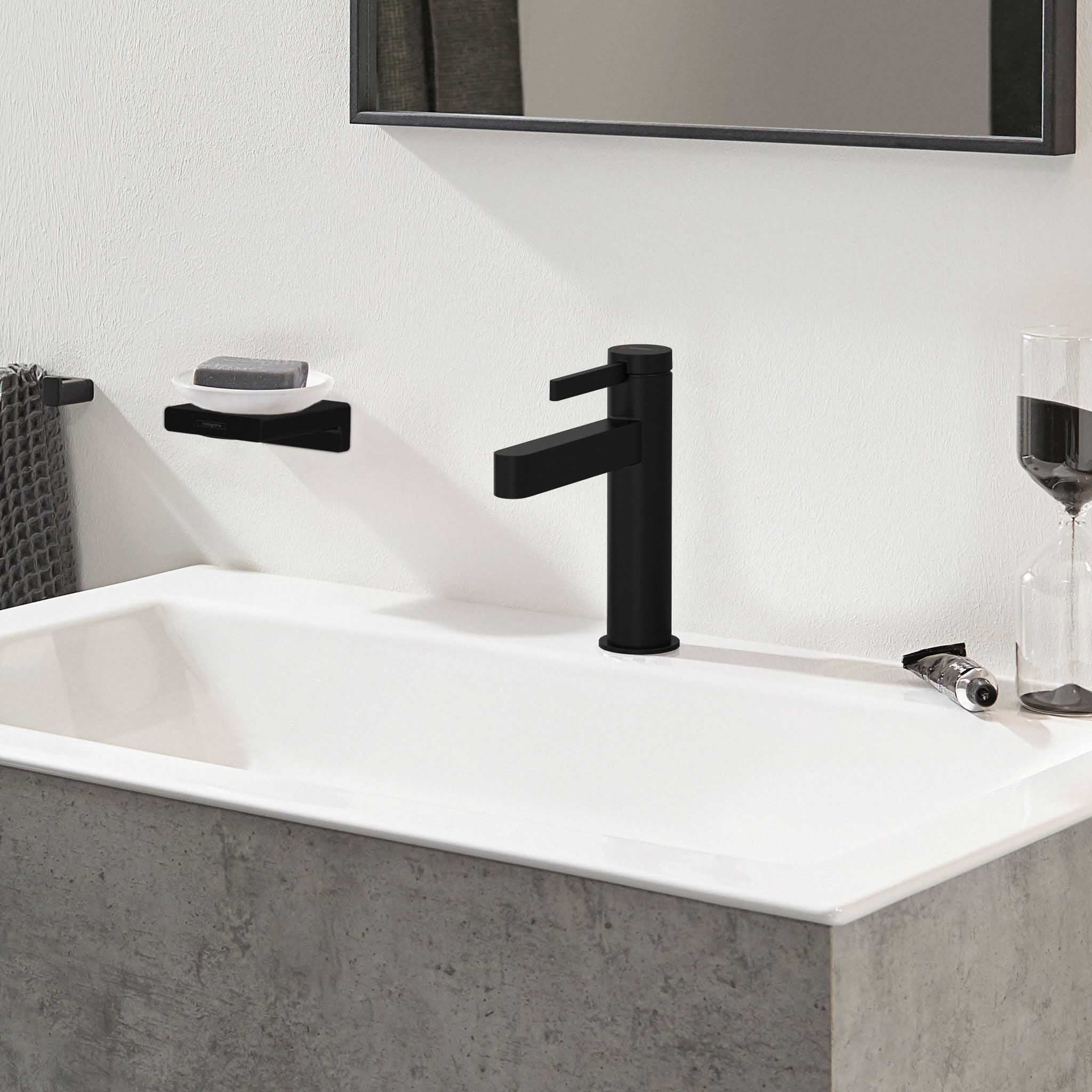 HANSGROHE 76020671 Finoris Single-Hole Faucet 110 with Pop-Up Drain, 1.2 GPM - Matte Black