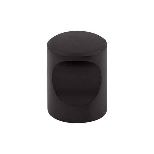 TOP KNOBS M581 Indent 3/4" Diameter Round Knob - Flat Black