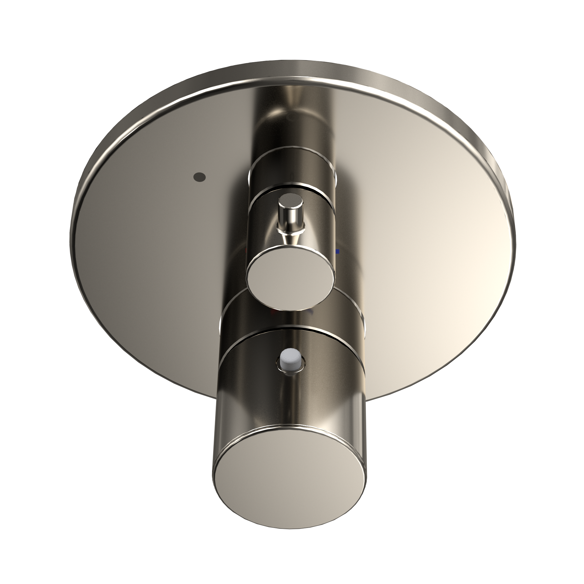 TOTO TBV01407U#PN Round Thermostatic Mixing Valve With Volume Control Shower Trim - Polished Nickel