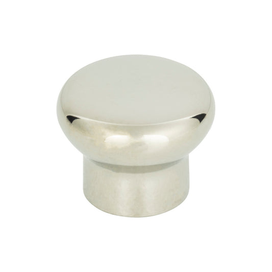 ATLAS A856-PS Stainless Steel 1 1/4" Diameter Round Knob - Stainless Steel