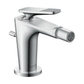 AXOR 49211001 Citterio C Single-Hole Bidet with Pop-Up Drain- Cubic Cut - Chrome