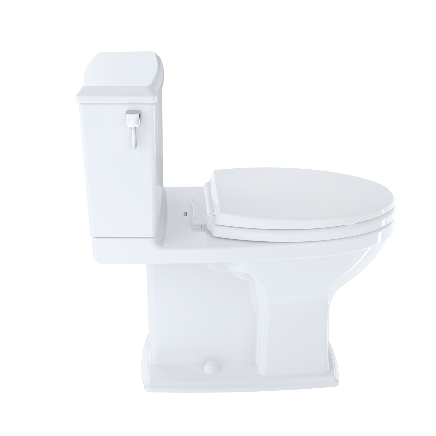 TOTO CST494CEMFRG#01 Connelly Two-Piece Elongated Dual-Max 1.28 and 0.9 GPF Universal Height Toilet with CEFIONTECT and Right Lever , Cotton White