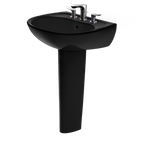 TOTO LPT241.8#51 Supreme Oval Basin Pedestal Bathroom Sink For 8 Inch Center Faucets - Ebony