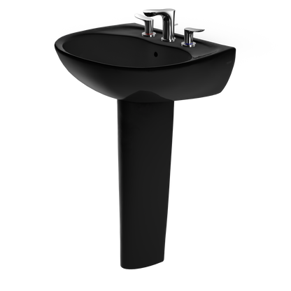 TOTO LPT241.8#51 Supreme Oval Basin Pedestal Bathroom Sink For 8 Inch Center Faucets - Ebony