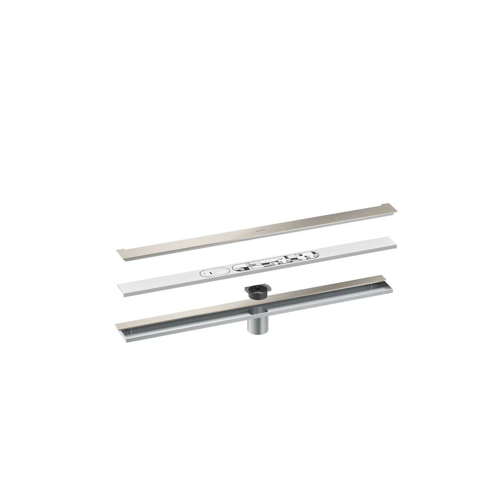 AXOR 42525801 Drains Wall Installation 27 9/16" - Stainless Steel Optic