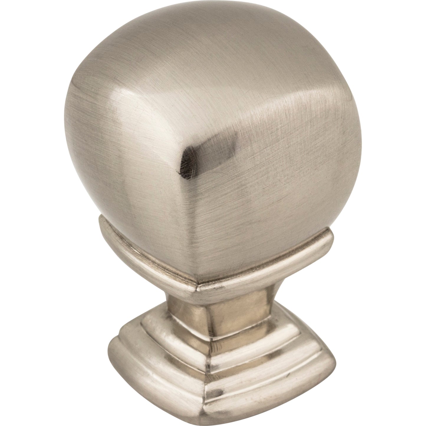 JEFFREY ALEXANDER 188SN Katharine 7/8" Length Square Knob , Satin Nickel