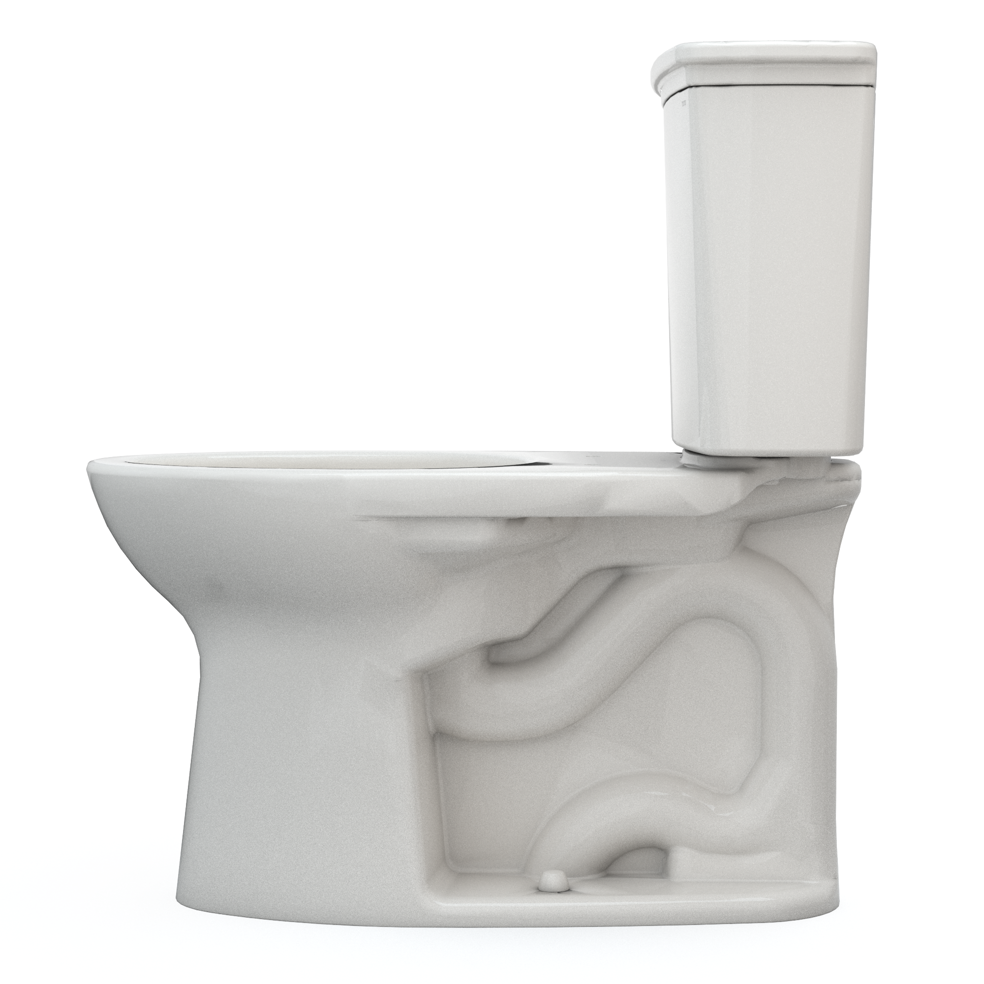 TOTO CST786CEG#11 Drake Transitional Two-Piece Elongated 1.28 Gpf Tornado Flush Toilet With Cefiontect - Colonial White