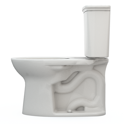 TOTO CST786CEG#11 Drake Transitional Two-Piece Elongated 1.28 Gpf Tornado Flush Toilet With Cefiontect - Colonial White