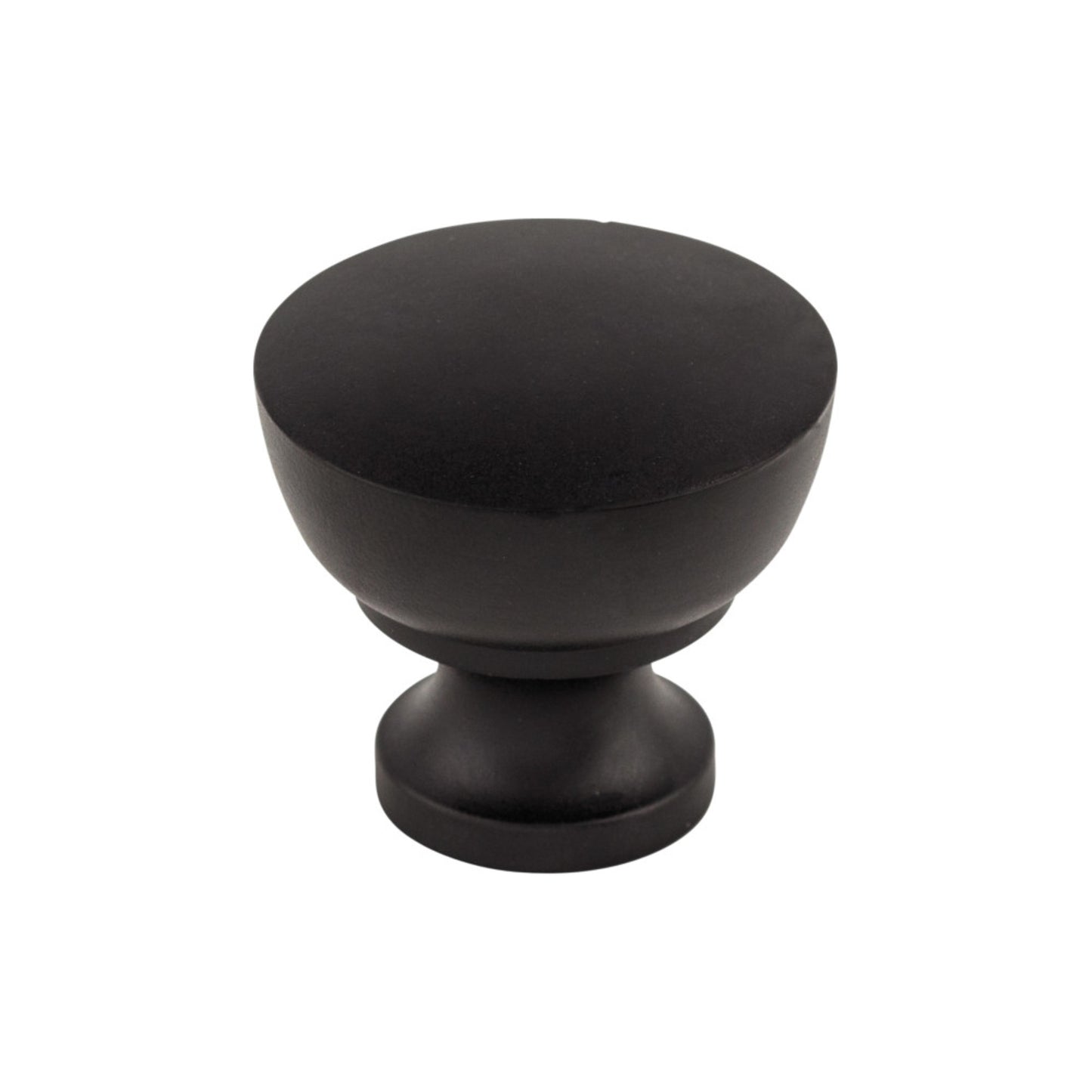 TOP KNOBS M1120 Bergen 1 1/4" Diameter Round Knob - Flat Black