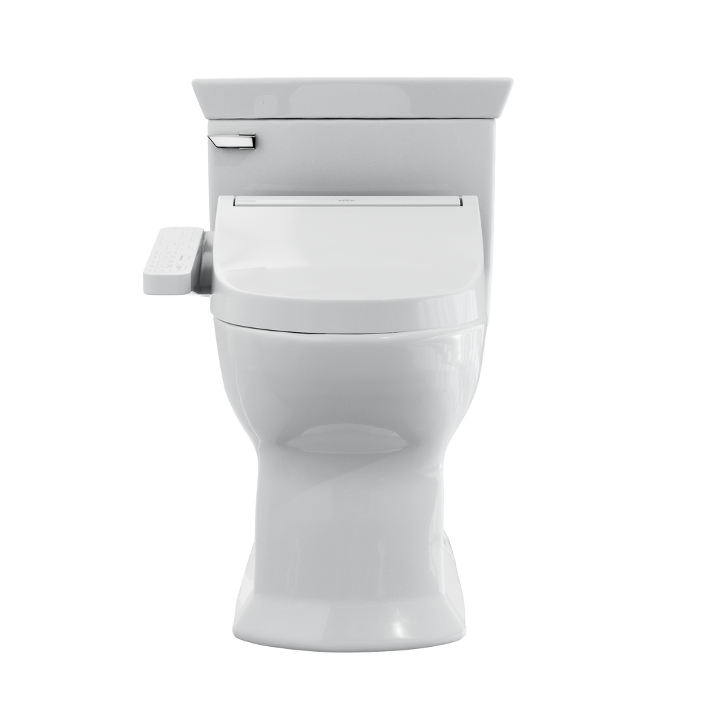 TOTO MW9643074CEFG#01 Washlet+ Soiree Elongated 1.28 Gpf Universal Height Toilet With C2 Bidet Seat - Cotton White