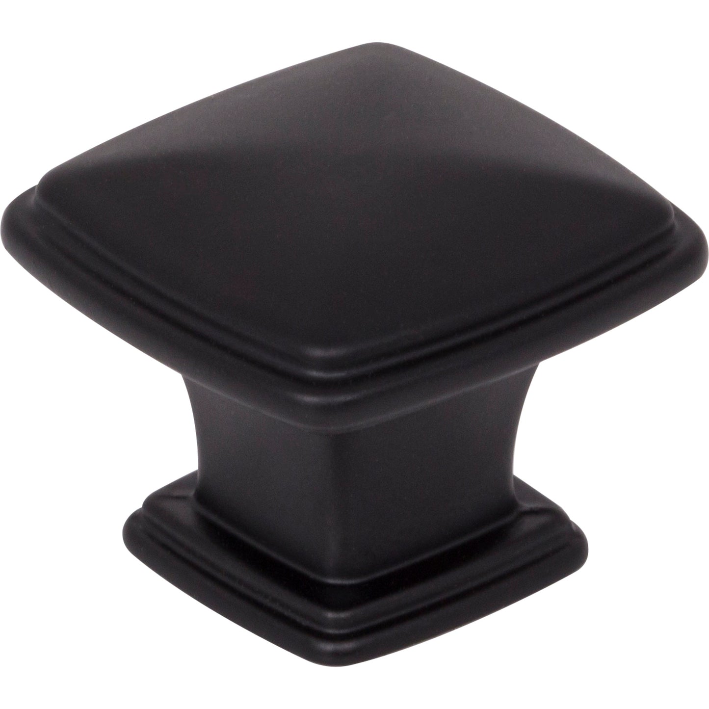 JEFFREY ALEXANDER 1091MB Milan 1 1-1/4" Length Square Knob - Matte Black