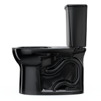 TOTO CST785CEF#51 Drake Transitional Two-Piece Round 1.28 Gpf Universal Height Tornado Flush Toilet - Ebony