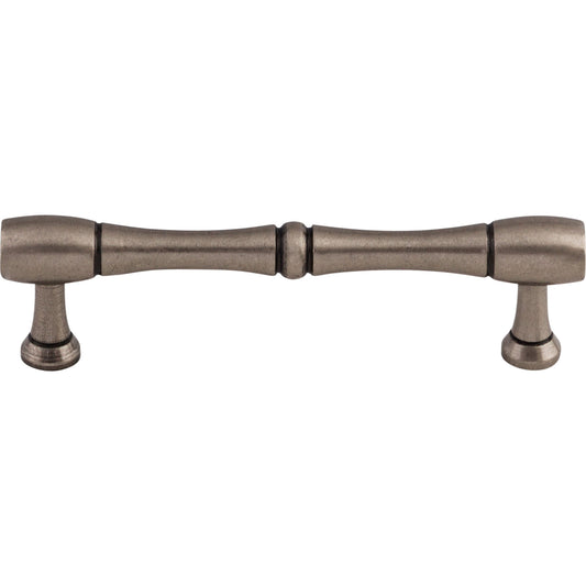 TOP KNOBS M727-96 Nouveau Bamboo 3 3/4" Center to Center Bar Pull , Pewter Antique