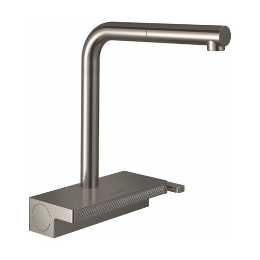 HANSGROHE 73836801 Aquno Select Kitchen Faucet, 2-Spray Pull-Out, 1.75 GPM in Steel Optic