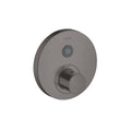 AXOR 36722341 ShowerSelect Thermostatic Trim Round for 1 Function - Brushed Black Chrome