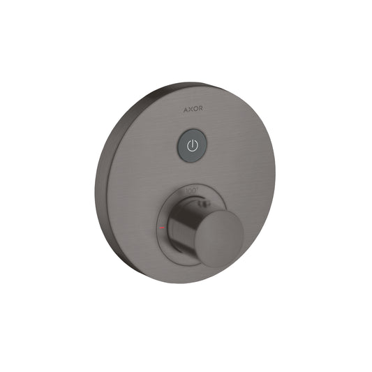 AXOR 36722341 ShowerSelect Thermostatic Trim Round for 1 Function - Brushed Black Chrome
