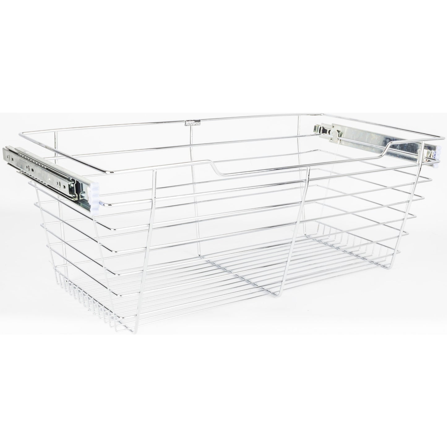 HARDWARE RESOURCES POB1-141711CH Chrome Closet Pullout Basket with Slides 14"D x 17"W x 11"H - Polished Chrome