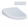 TOTO SW4724AT40#01 Washlet+ S7  Electronic Bidet Toilet Seat With Ewater+ Bowl And Wand Cleaning And Classic Lid - Cotton White
