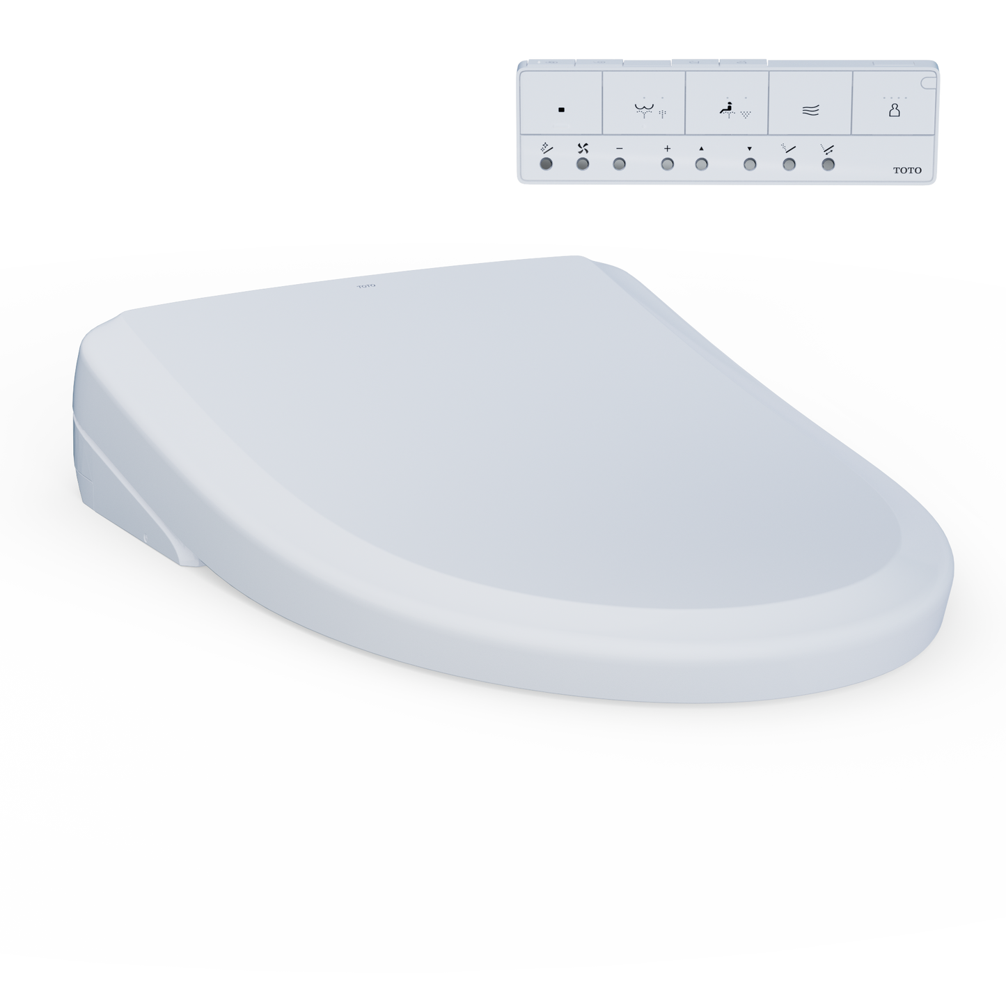 TOTO SW4724AT40#01 Washlet+ S7  Electronic Bidet Toilet Seat With Ewater+ Bowl And Wand Cleaning And Classic Lid - Cotton White