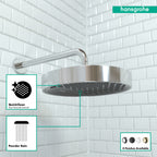 HANSGROHE 26228001 Rainfinity Showerhead 250 1-Jet, 2.5 GPM - Chrome