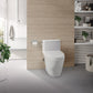 TOTO MS642124CEFG#12 Nexus One-Piece Elongated 1.28 GPF Universal Height Toilet with CEFIONTECT and SS124 SoftClose Seat , Sedona Beige