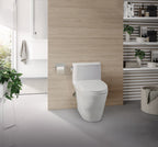 TOTO MS642124CUFG#11 Nexus 1G One-Piece Elongated 1.0 Gpf Universal Height Toilet With Cefiontect And Ss124 Softclose Seat - Colonial White