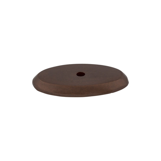 TOP KNOBS M1443 Aspen Oval Knob Backplate - Mahogany Bronze