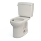 TOTO CST775CEFG#12 Drake Two-Piece Round 1.28 GPF Universal Height TORNADO FLUSH Toilet with CEFIONTECT , Sedona Beige