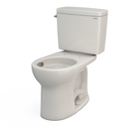 TOTO CST775CSFG#12 Drake Two-Piece Round 1.6 Gpf Universal Height Tornado Flush Toilet With Cefiontect - Sedona Beige