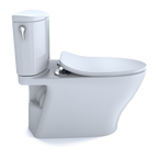 TOTO MS442234CUFG#01 Nexus 1G Two-Piece Elongated 1.0 Gpf Universal Height Toilet With Cefiontect And Ss234 Softclose Seat - Cotton White