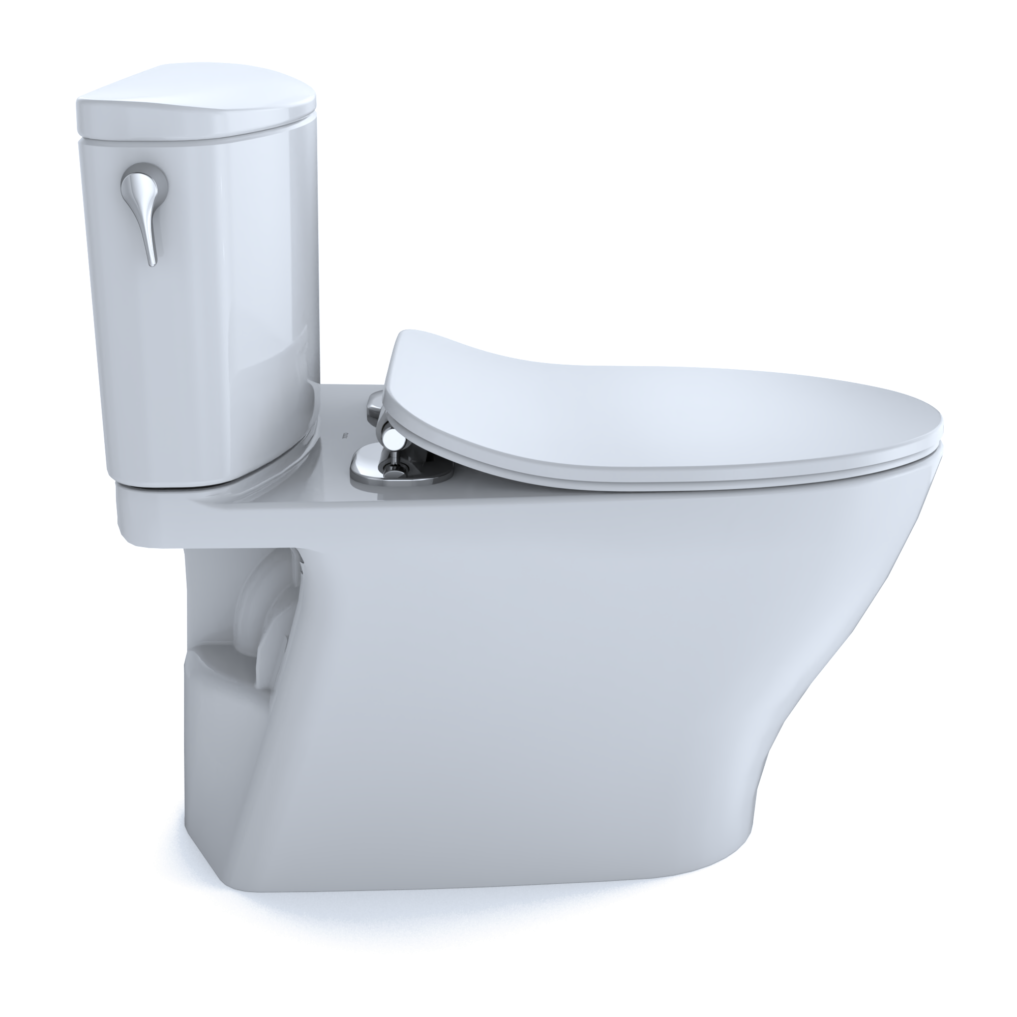 TOTO MS442234CUFG#01 Nexus 1G Two-Piece Elongated 1.0 Gpf Universal Height Toilet With Cefiontect And Ss234 Softclose Seat - Cotton White
