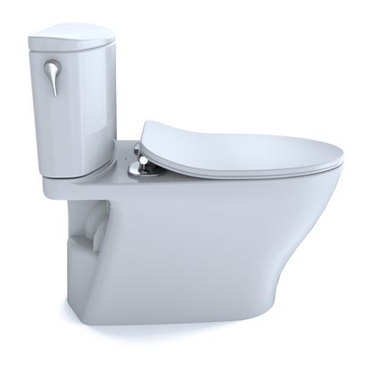 TOTO MS442234CEFG#01 Nexus Two-Piece Elongated 1.28 Gpf Universal Height Toilet With Cefiontect And Ss234 Softclose Seat - Cotton White