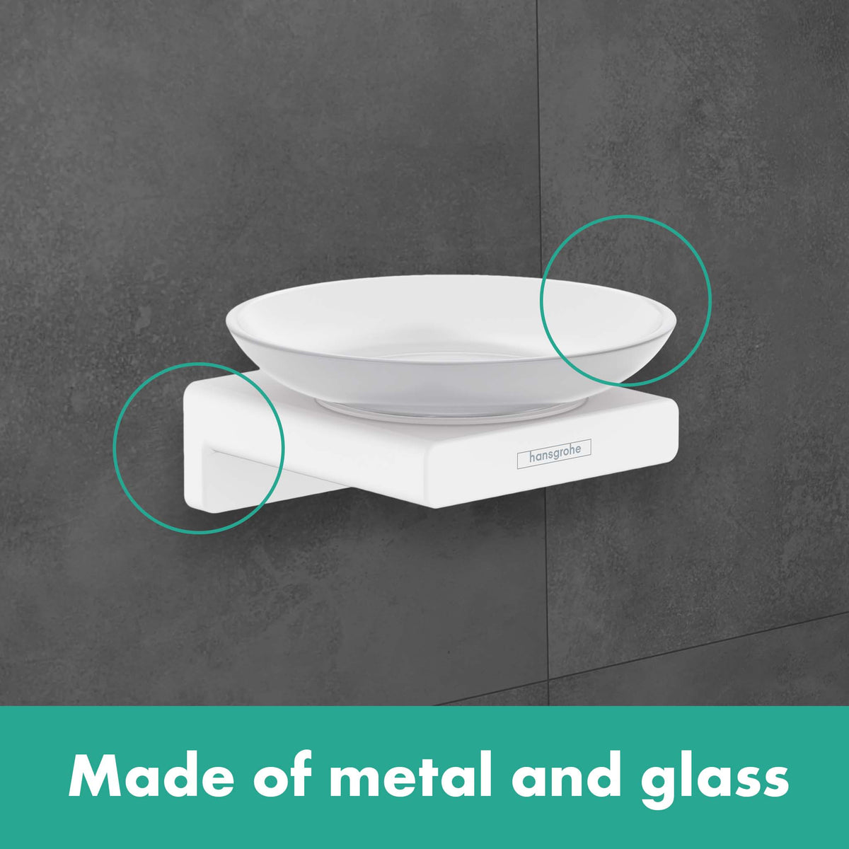 HANSGROHE 41746340 AddStoris Soap dish - Brushed Black Chrome