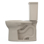 TOTO CST785CEFG#03 Drake Transitional Two-Piece Round 1.28 Gpf Universal Height Tornado Flush Toilet With Cefiontect - Bone