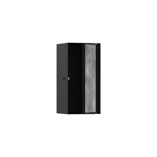 HANSGROHE 56088670 XtraStoris Rock Wall Niche with Tileable Door 12"x 6"x 5.5" in Matte Black