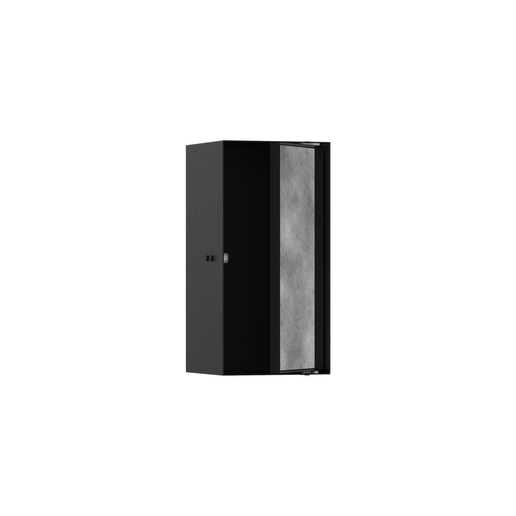 HANSGROHE 56088670 XtraStoris Rock Wall Niche with Tileable Door 12"x 6"x 5.5" - Matte Black