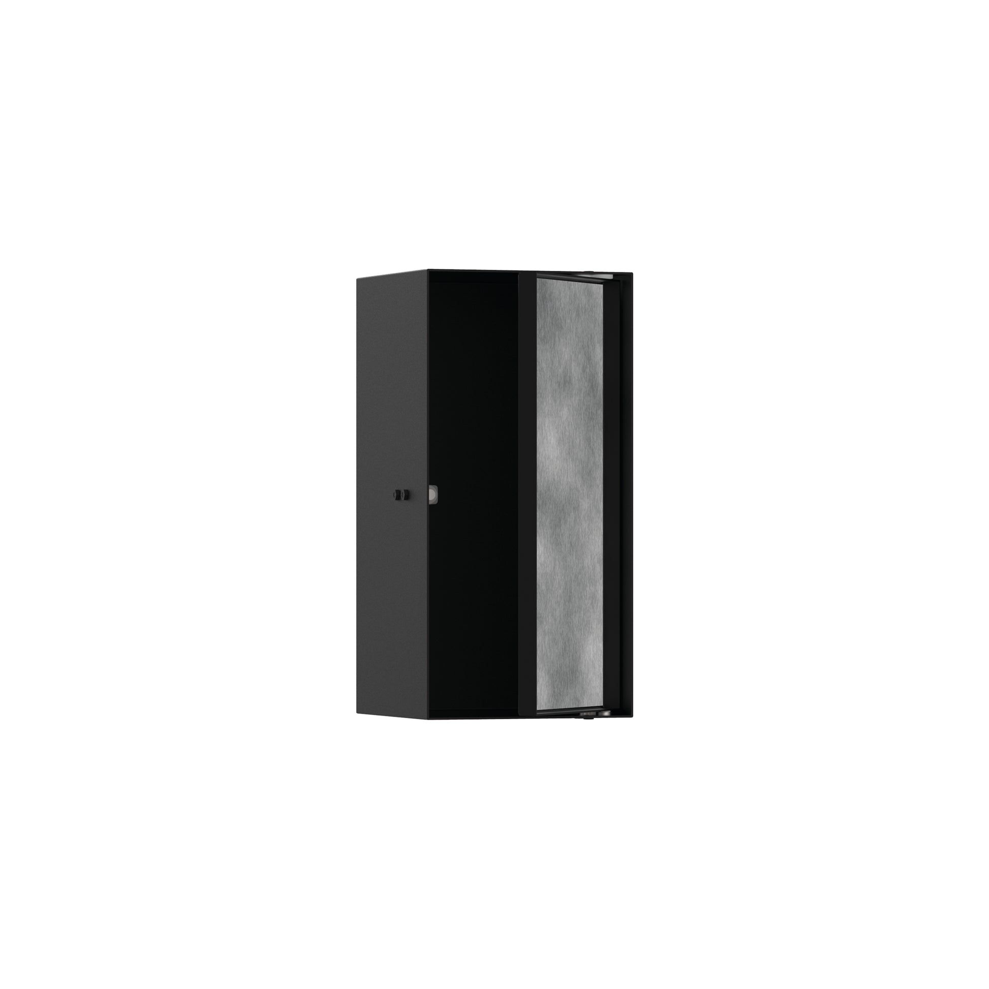 HANSGROHE 56088670 XtraStoris Rock Wall Niche with Tileable Door 12"x 6"x 5.5" - Matte Black