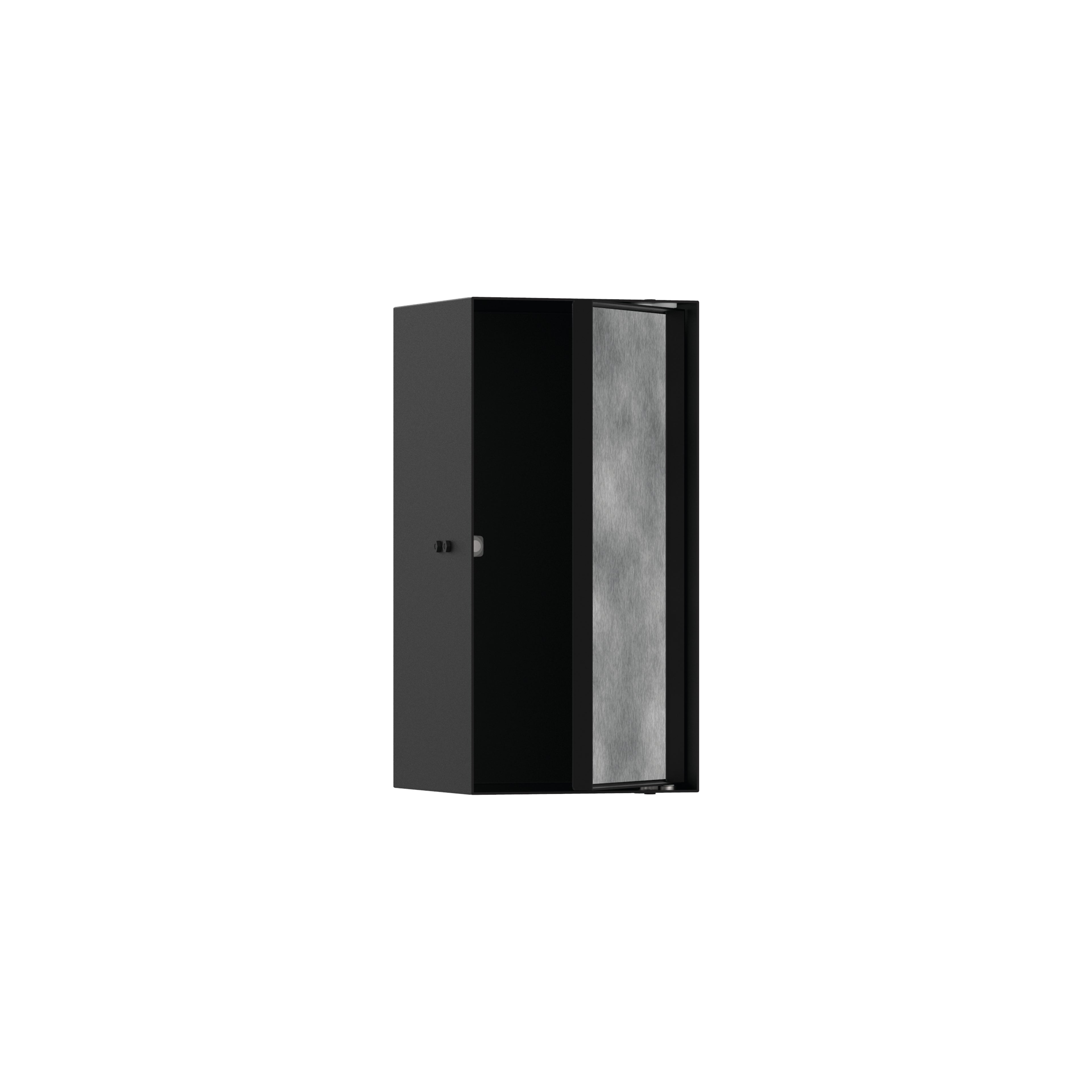 HANSGROHE 56088670 XtraStoris Rock Wall Niche with Tileable Door 12"x 6"x 5.5" - Matte Black